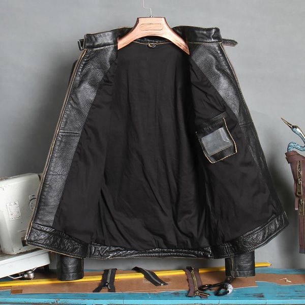 men's leather & faux 2021 vintage black motorcycle style genuine jacket men plus size xxxl cowhide autumn slim fit biker's coat
men's leather & faux 2021 vintage black motorcycle style genuine jacket men plus size xxxl cowhide autumn slim fit biker's coat