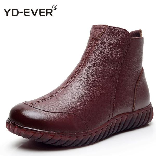 boots winter woman genuine leather ankle female casual shoes women flat warm snow ladies, Black
boots winter woman genuine leather ankle female casual shoes women flat warm snow ladies, Black
