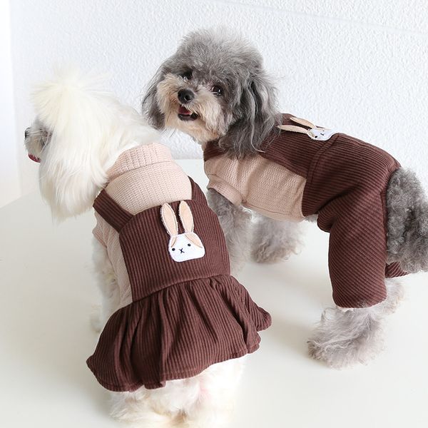 petstyle autumn and winter coffee rabbit lovers' four legged pet cloth cat dog
petstyle autumn and winter coffee rabbit lovers' four legged pet cloth cat dog
