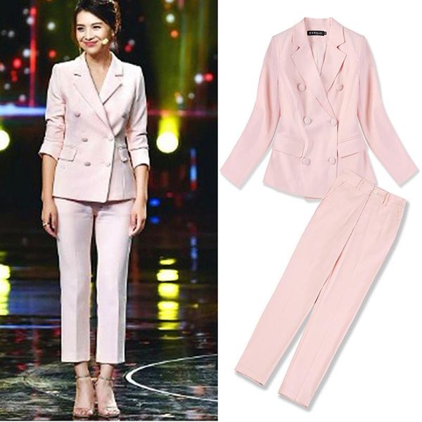 women's suits & blazers women pant fashion pink suit+pants two-piece business office lady work wear sets, White;black
women's suits & blazers women pant fashion pink suit+pants two-piece business office lady work wear sets, White;black