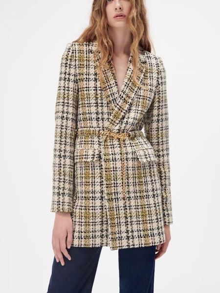 women's suits & blazers hwlzltzht autumn winter women plaid blazer jacket 2021 vintage long sleeve pockets coat open stitch female oute, White;black
women's suits & blazers hwlzltzht autumn winter women plaid blazer jacket 2021 vintage long sleeve pockets coat open stitch female oute, White;black