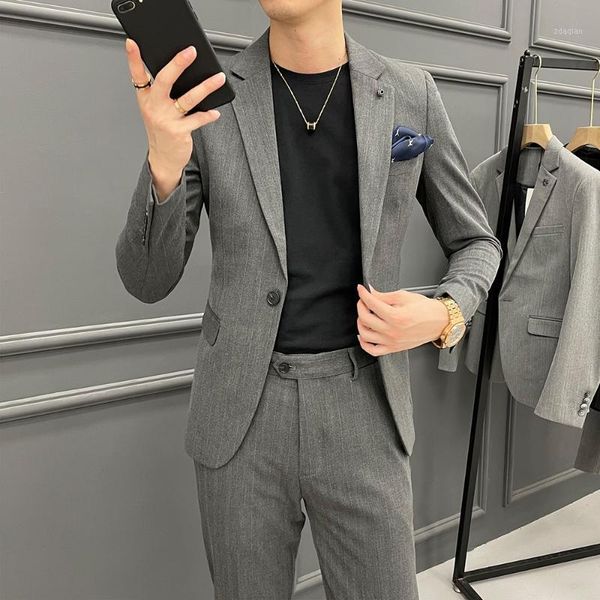 men's suits & blazers 2021 striped suit men wedding groom tuxedos business casual slim fit 2 pcs set male costume homme terno masculino, White;black
men's suits & blazers 2021 striped suit men wedding groom tuxedos business casual slim fit 2 pcs set male costume homme terno masculino, White;black