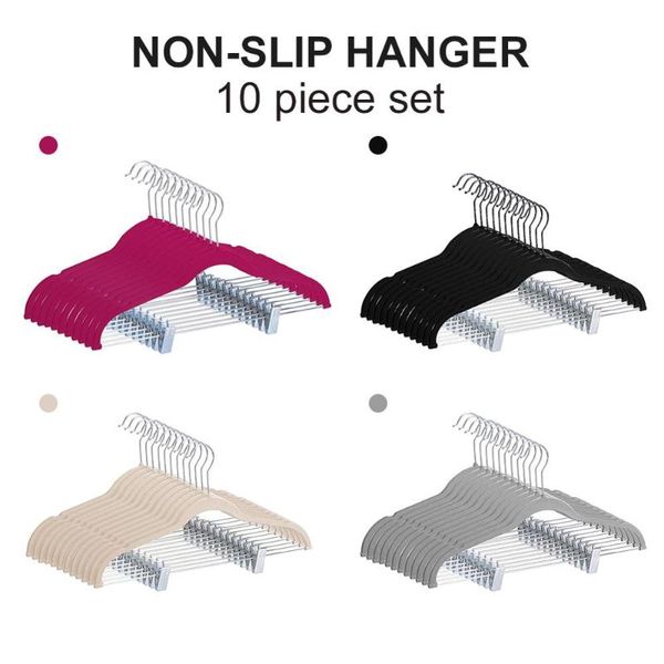 pieces clip flocking hanger with custom non-slip clothing store shelf drying rack plastic hangers & racks
pieces clip flocking hanger with custom non-slip clothing store shelf drying rack plastic hangers & racks