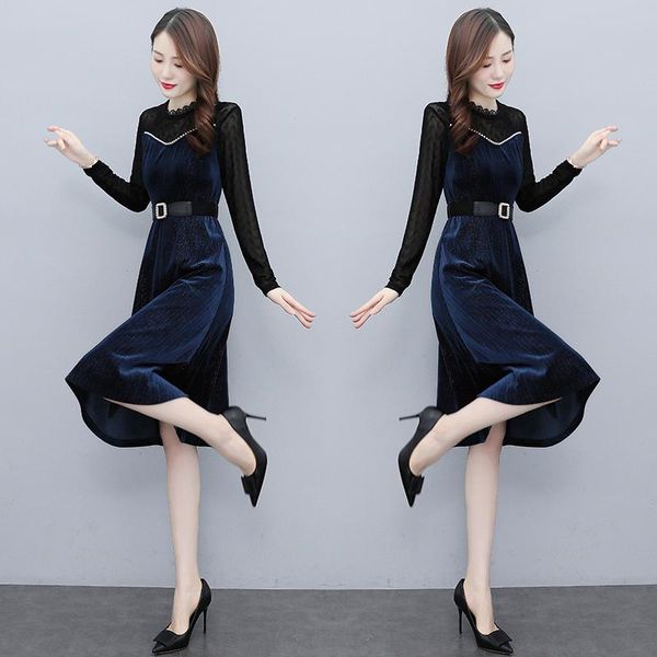 casual dresses coigarsam women dress autumn 2022 patchwork lace high waist blue red green robe vestidos, Black;gray
casual dresses coigarsam women dress autumn 2022 patchwork lace high waist blue red green robe vestidos, Black;gray