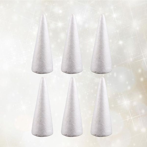 party decoration 6pcs 24cm white solid foam diy cone children handmade craft accessories for home christmas
party decoration 6pcs 24cm white solid foam diy cone children handmade craft accessories for home christmas