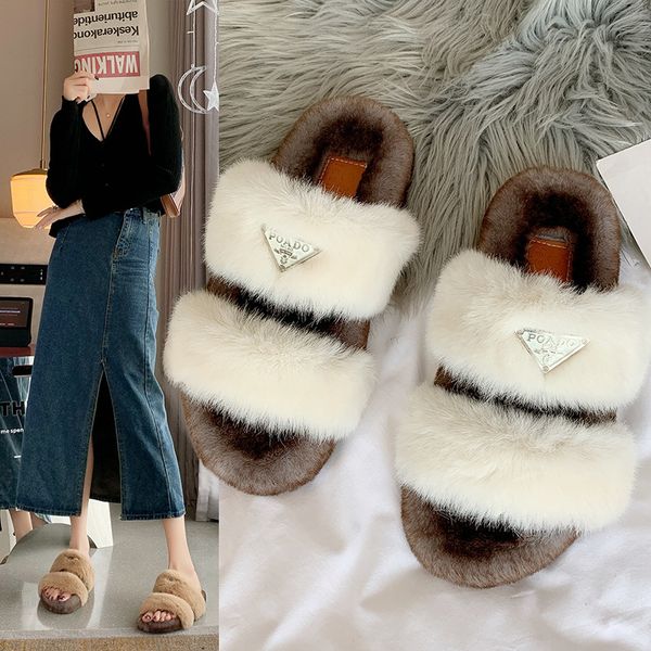 2021 net red wool slippers women's solid color autumn and winter indoor outdoor wear warm hairy cotton, Black
2021 net red wool slippers women's solid color autumn and winter indoor outdoor wear warm hairy cotton, Black