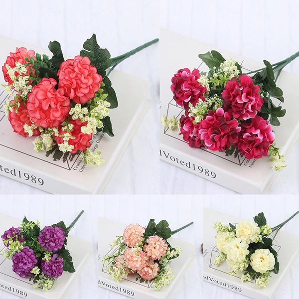 bouquet 5 heads hydrangea silk flower artificial holding flowers decor decorative & wreaths
bouquet 5 heads hydrangea silk flower artificial holding flowers decor decorative & wreaths
