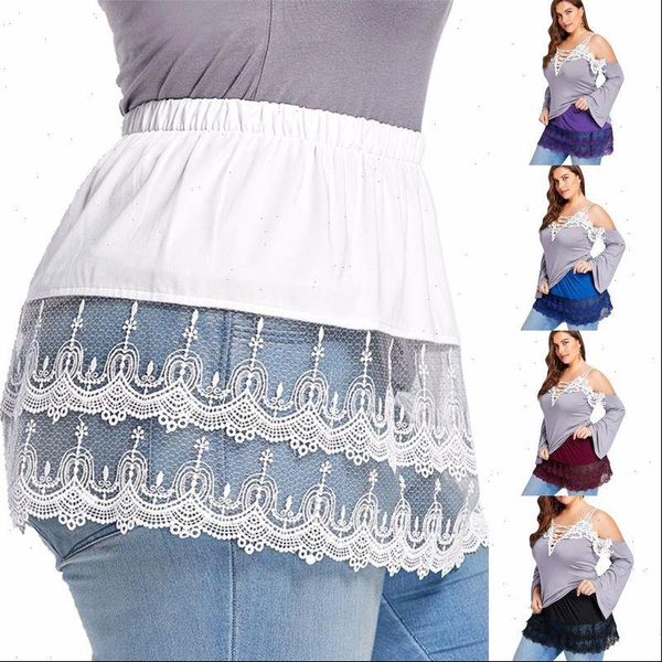 inner wear layered extender women skirt tiered sheer lace trim half slips solid color patchwork plus size, Black
inner wear layered extender women skirt tiered sheer lace trim half slips solid color patchwork plus size, Black