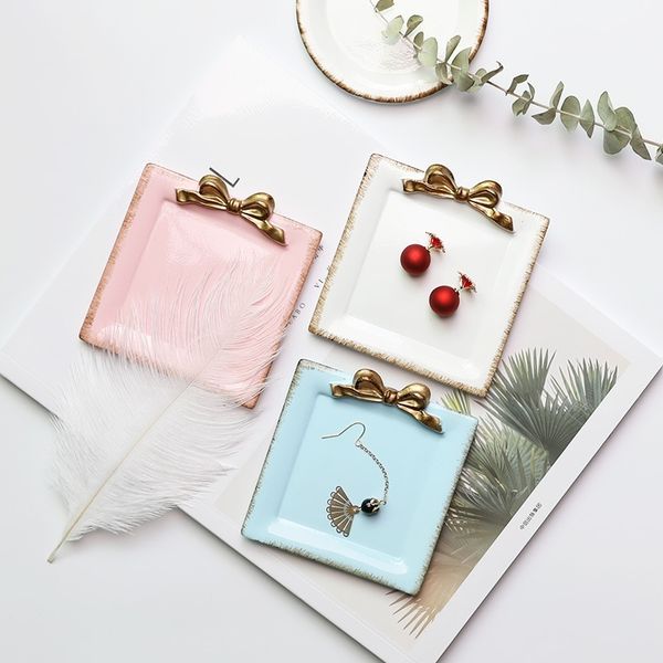 french old ring storage tray bow knot resin jewelry small plate
french old ring storage tray bow knot resin jewelry small plate