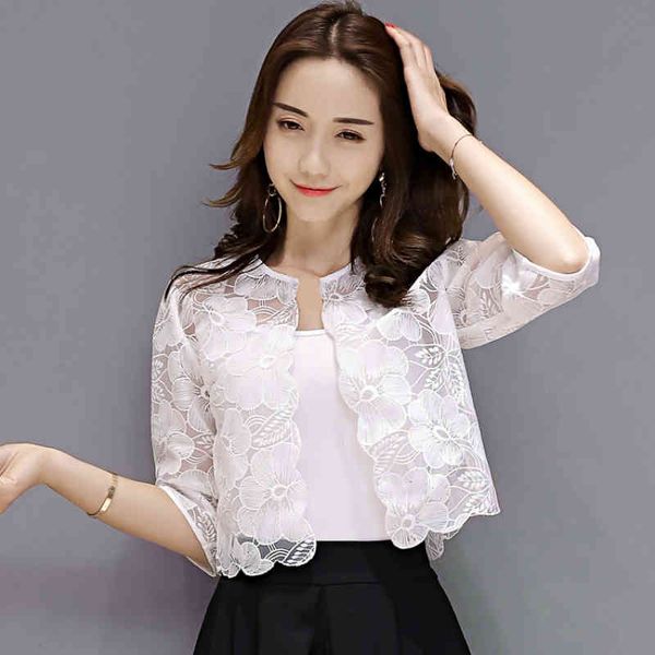 women's knits & tees women lace summer short cardigan feminino sunscreen blouse elegant o-neck hollow out shirts plus size 3x, White
women's knits & tees women lace summer short cardigan feminino sunscreen blouse elegant o-neck hollow out shirts plus size 3x, White