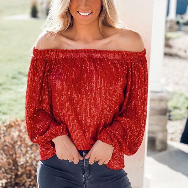 summer sequined t-shirt womens lantern long sleeve glitter solid loose pullover off shoulder ladies t shirts #t2q women's, White
summer sequined t-shirt womens lantern long sleeve glitter solid loose pullover off shoulder ladies t shirts #t2q women's, White
