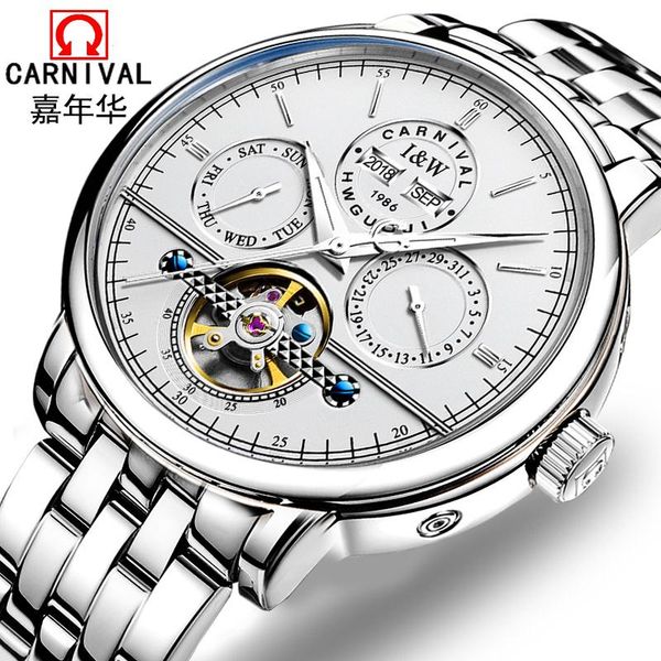 switzerland carnival mens watches automatic mechanical watch men sapphire reloj hombre luminous clock c8724g-1 wristwatches, Slivery;brown
switzerland carnival mens watches automatic mechanical watch men sapphire reloj hombre luminous clock c8724g-1 wristwatches, Slivery;brown
