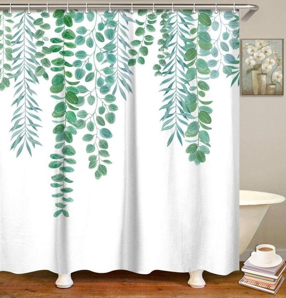 green leaves shower curtain set with 12 hooks decorative plant bath waterproof polyester fabric bathroom decoration curtains
green leaves shower curtain set with 12 hooks decorative plant bath waterproof polyester fabric bathroom decoration curtains