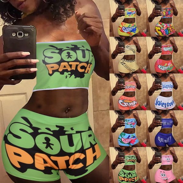 21 colors summer women tracksuits two piece set printed tube crop biker shorts jogger suits bodycon fitness clothing yoga outfits, Gray
21 colors summer women tracksuits two piece set printed tube crop biker shorts jogger suits bodycon fitness clothing yoga outfits, Gray