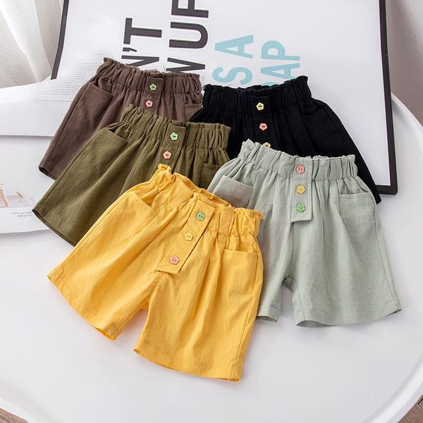shorts children's summer solid girl loose thin elastic waist cotton culottes fashion casual short cargo pants straight korean, Black
shorts children's summer solid girl loose thin elastic waist cotton culottes fashion casual short cargo pants straight korean, Black