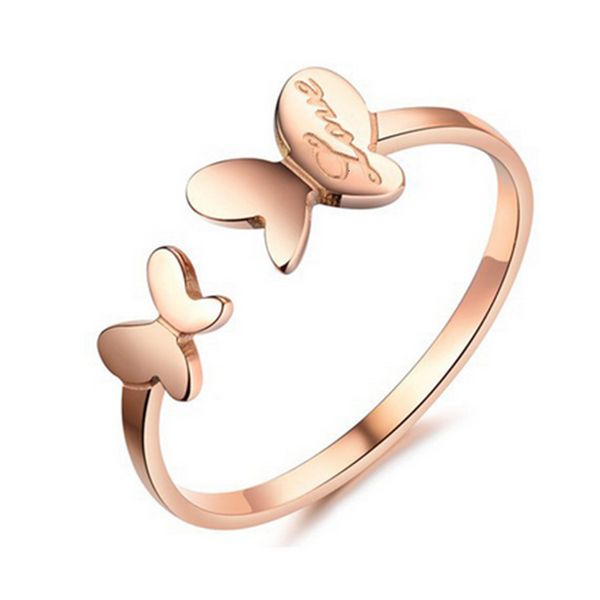 ring fashion silver plated butterfly korean personalized rose gold hand jewelry women's 
ring fashion silver plated butterfly korean personalized rose gold hand jewelry women's