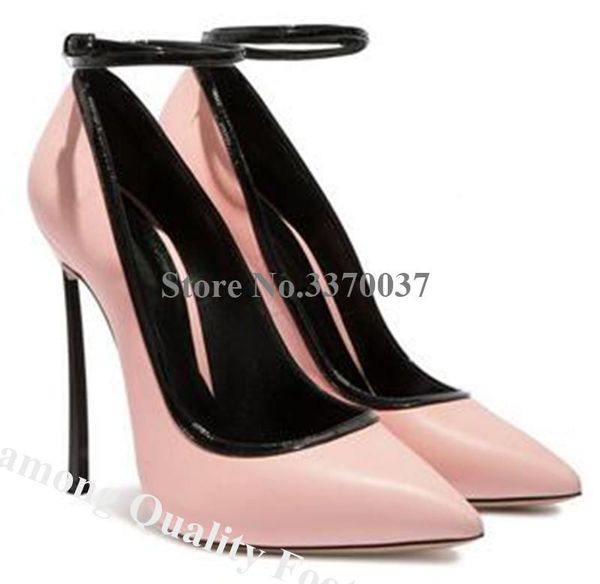 dress shoes linamong est pointed toe metal stiletto heel ankle strap pumps brand pink white brown 8cm 10cm 12cm high heels, Black
dress shoes linamong est pointed toe metal stiletto heel ankle strap pumps brand pink white brown 8cm 10cm 12cm high heels, Black