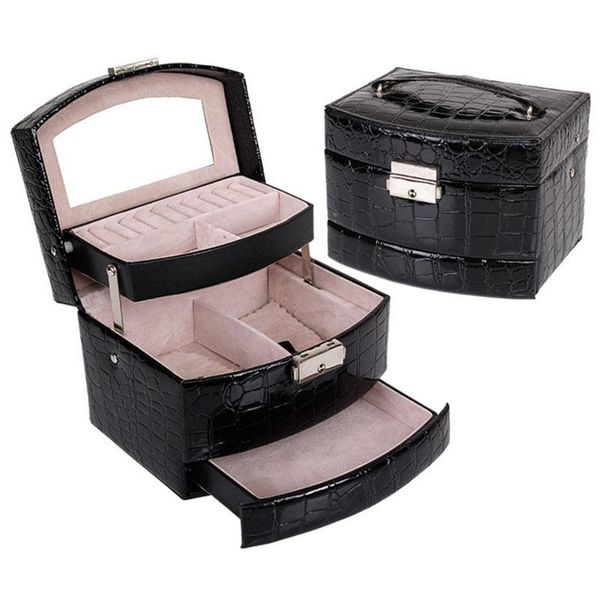 storage boxes & bins 3 layers jewelry and packaging leather makeup organizer box container case gift women cosmetic casket
storage boxes & bins 3 layers jewelry and packaging leather makeup organizer box container case gift women cosmetic casket
