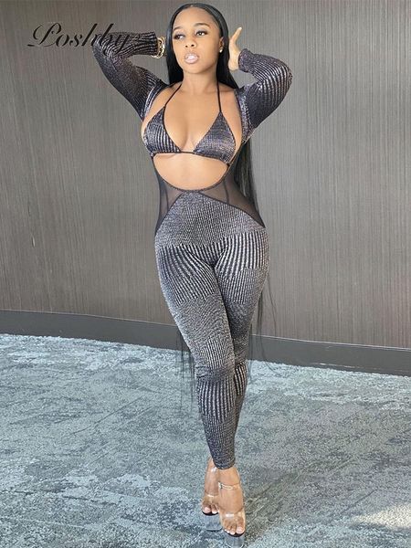 women's jumpsuits & rompers poshby 2021 slim for women long sleeve mesh perspective deep v corset legging pants one piece body night cl, Black;white
women's jumpsuits & rompers poshby 2021 slim for women long sleeve mesh perspective deep v corset legging pants one piece body night cl, Black;white