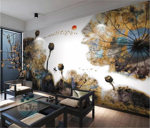 wallpapers wellyu custom po wallpaper mural chinese ink lotus gold decorative painting tv sofa background wall papel de parede3d
wallpapers wellyu custom po wallpaper mural chinese ink lotus gold decorative painting tv sofa background wall papel de parede3d