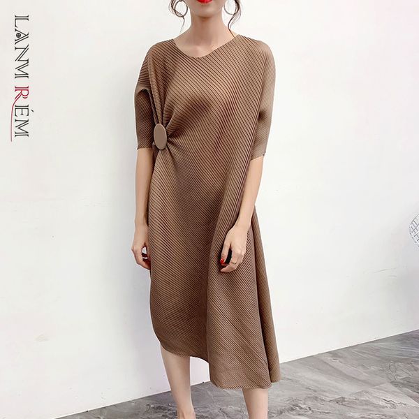 summer asymmetrical round neck waist high pullover pleated loose size dress girl's vestido large sizes 2a001 210507, Black;gray
summer asymmetrical round neck waist high pullover pleated loose size dress girl's vestido large sizes 2a001 210507, Black;gray