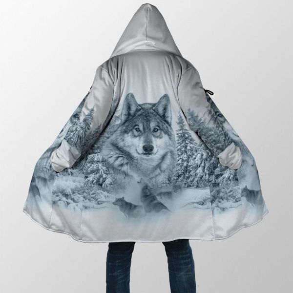 men's wool & blends 3d all over printed hooded cloak wolf pattern winter warm x-long zip coat mens flannel outwear drop, Black
men's wool & blends 3d all over printed hooded cloak wolf pattern winter warm x-long zip coat mens flannel outwear drop, Black