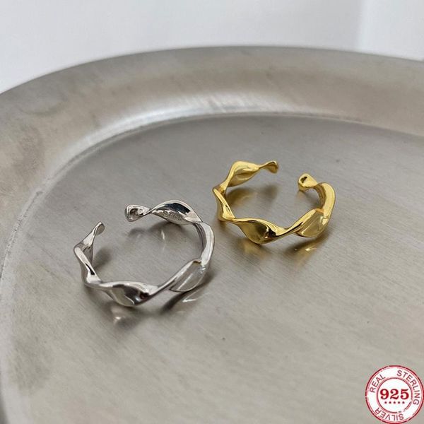 cluster rings yikuf88 sterling 925 silver women retro wave twisted minimalist all-match everyday female ring, Golden;silver
cluster rings yikuf88 sterling 925 silver women retro wave twisted minimalist all-match everyday female ring, Golden;silver
