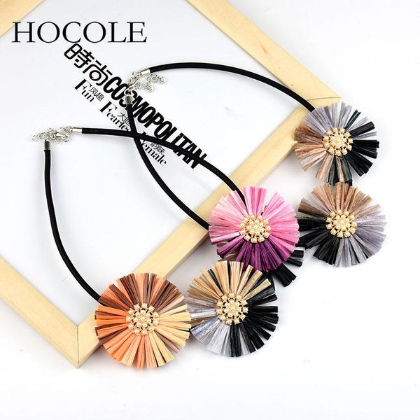 pendant necklaces 2021 boho raffia flower necklace for women three imitation pearl carved lafite statement choker maxi jewelry, Silver
pendant necklaces 2021 boho raffia flower necklace for women three imitation pearl carved lafite statement choker maxi jewelry, Silver