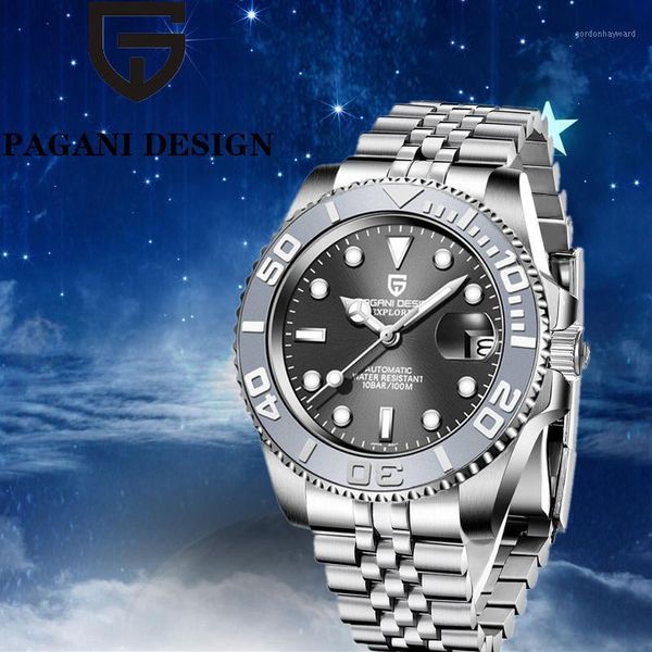 fashion casual men's watch luxury sapphire automatic waterproof stainless steel mechanical men wristwatches, Slivery;brown
fashion casual men's watch luxury sapphire automatic waterproof stainless steel mechanical men wristwatches, Slivery;brown