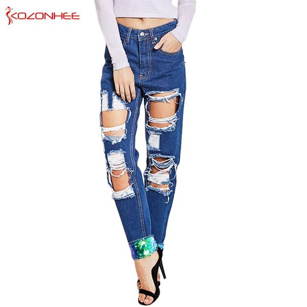loose sequins hole ripped jeans women with high waist torn denim pants stretch womens straight pencil women's, Blue
loose sequins hole ripped jeans women with high waist torn denim pants stretch womens straight pencil women's, Blue