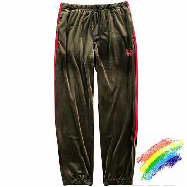 velvet awge needles sweatpants men women casual x pants 19ss narrow velour butterfly embroidery trousers men's, Black
velvet awge needles sweatpants men women casual x pants 19ss narrow velour butterfly embroidery trousers men's, Black