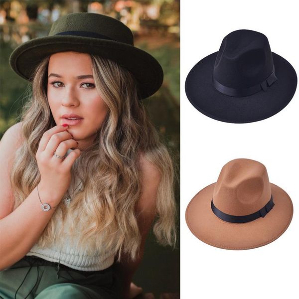 wide brim hats classic british felt fedora hat men women woolen autumn winter fashion gentleman jazz cap, Blue;gray
wide brim hats classic british felt fedora hat men women woolen autumn winter fashion gentleman jazz cap, Blue;gray