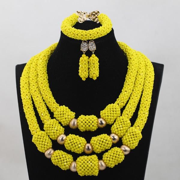 earrings & necklace trendy lemon yellow crystal jewelry sets nigerian african wedding bridal/women beads anj225, Silver
earrings & necklace trendy lemon yellow crystal jewelry sets nigerian african wedding bridal/women beads anj225, Silver