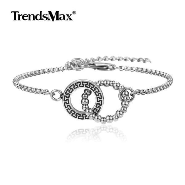 trendsmax bracelet elegant simple box link chain intertwined circles anklet for women girls birthday gift tbs006 link,, Black
trendsmax bracelet elegant simple box link chain intertwined circles anklet for women girls birthday gift tbs006 link,, Black