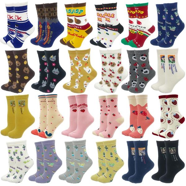 socks & hosiery women's harajuku cotton art colorful cartoon cute funny happy kawaii cactus panda strawberry for girl christmas gift, Black;white
socks & hosiery women's harajuku cotton art colorful cartoon cute funny happy kawaii cactus panda strawberry for girl christmas gift, Black;white