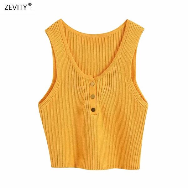 zevity women fashion v neck sleeveless yellow knitting sweater female solid button casual slim chic crop ls6810 women's sweaters, White;black
zevity women fashion v neck sleeveless yellow knitting sweater female solid button casual slim chic crop ls6810 women's sweaters, White;black