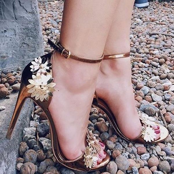 dress shoes women sandals 11.5cm high heels woman fashion flower ladies female thin for pumps, Black
dress shoes women sandals 11.5cm high heels woman fashion flower ladies female thin for pumps, Black