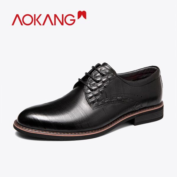 dress shoes aokang 2021 derby man genuine leather lace up men fashion formal male business, Black
dress shoes aokang 2021 derby man genuine leather lace up men fashion formal male business, Black