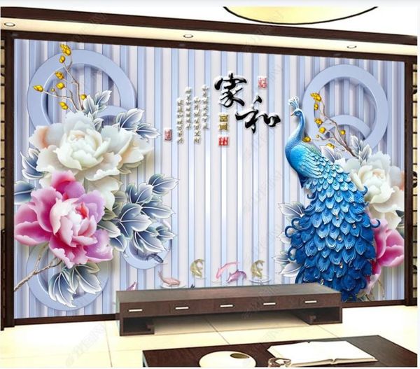 wallpapers custom po wallpaper 3d murals wall paper modern peony flower peacock living room background papers decoration
wallpapers custom po wallpaper 3d murals wall paper modern peony flower peacock living room background papers decoration
