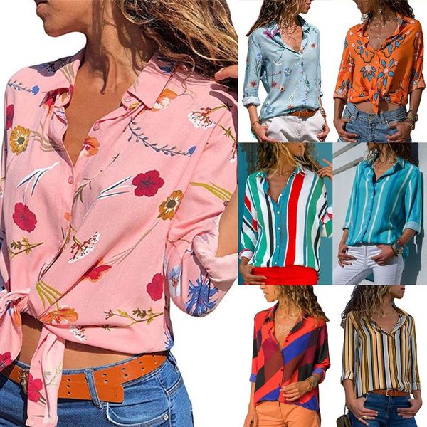 women's blouses & shirts 2021 design plus size women v-neck long sleeve printed loose casual womens and summer, White
women's blouses & shirts 2021 design plus size women v-neck long sleeve printed loose casual womens and summer, White