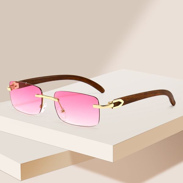 luxury designer mens women sunglasses small square resin lens multi-color rimless sun glasses jc207, White;black
luxury designer mens women sunglasses small square resin lens multi-color rimless sun glasses jc207, White;black