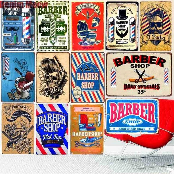 20x30cm barber vintage metal tin signs bar cafe decoration plaque shop billboard haircuts wall art poster home stickers
20x30cm barber vintage metal tin signs bar cafe decoration plaque shop billboard haircuts wall art poster home stickers
