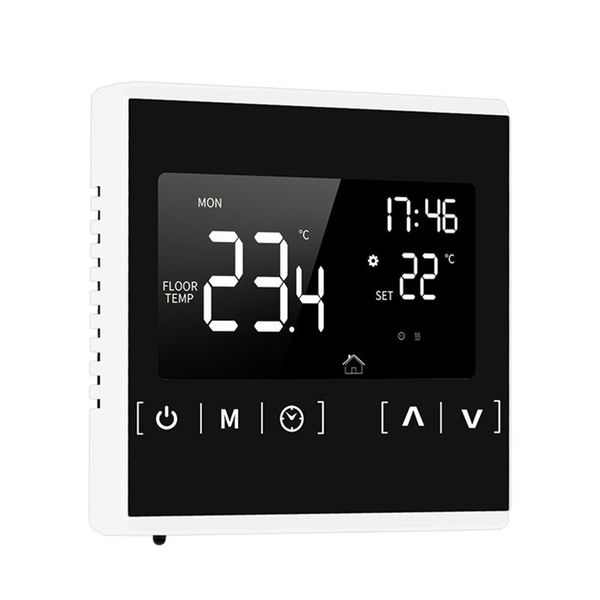 smart home control lcd touchscreen thermostat for programmable electric floor heating system thermoregulator ac temperature controller
smart home control lcd touchscreen thermostat for programmable electric floor heating system thermoregulator ac temperature controller