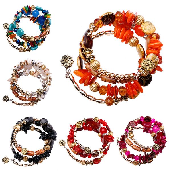 bohemian beads crystal charm bracelet tibet multi-layer imitation natural stone wind bracelets ethnic, Golden;silver
bohemian beads crystal charm bracelet tibet multi-layer imitation natural stone wind bracelets ethnic, Golden;silver