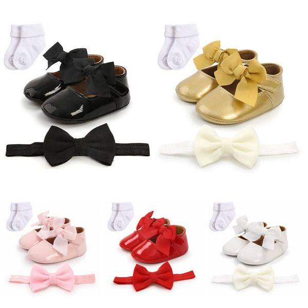 first walkers born baby autumn sweet bow-knot pu shoes girl casual toddler + 1 headband socks three piece suit 0-18m
first walkers born baby autumn sweet bow-knot pu shoes girl casual toddler + 1 headband socks three piece suit 0-18m