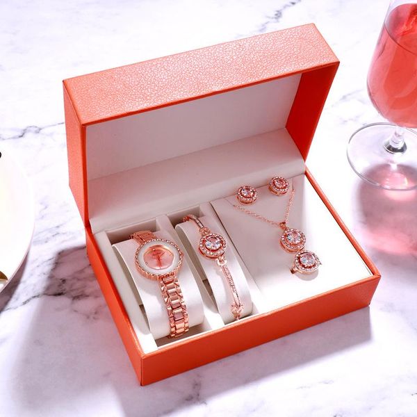 wristwatches stylish quartz for women round crystal waterproof wrist watch ladies 2021 bracelet necklace earring watches set, Slivery;brown
wristwatches stylish quartz for women round crystal waterproof wrist watch ladies 2021 bracelet necklace earring watches set, Slivery;brown