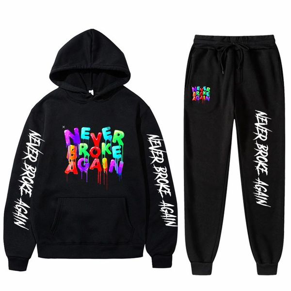 men's tracksuits 2021 hoodies sets never broke again sweatshirts sweatpants 2pcs hip hop fashion men women tracksuit sport suit, Gray
men's tracksuits 2021 hoodies sets never broke again sweatshirts sweatpants 2pcs hip hop fashion men women tracksuit sport suit, Gray