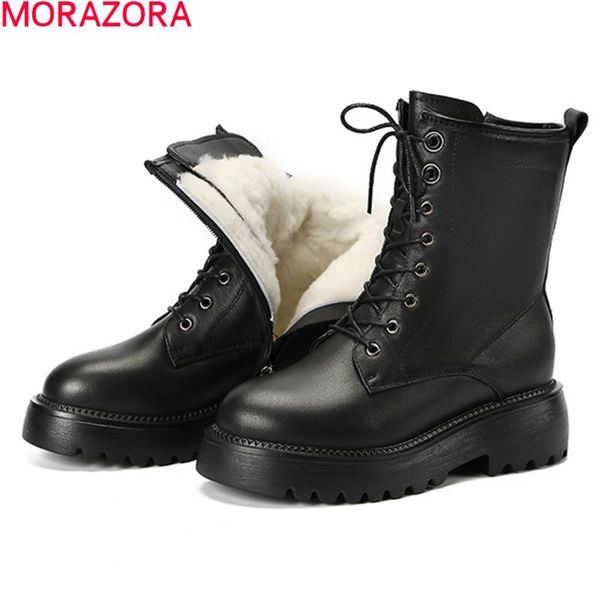 boots morazora 2021 arrival snow genuine leather women winter keep warm 100% nature wool ankle, Black
boots morazora 2021 arrival snow genuine leather women winter keep warm 100% nature wool ankle, Black