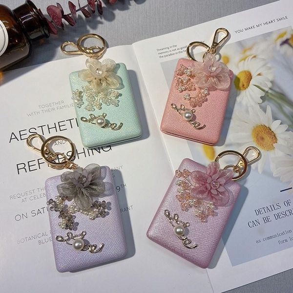 keychains creative rectangular flower makeup mirror keychain handmade crystal convenient portable bag pendant car key chain, Silver
keychains creative rectangular flower makeup mirror keychain handmade crystal convenient portable bag pendant car key chain, Silver