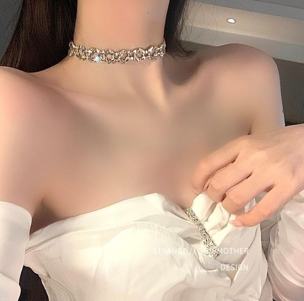 chokers crystal necklace female summer spice senior simple accessories choker collar style collarbone chain, Golden;silver
chokers crystal necklace female summer spice senior simple accessories choker collar style collarbone chain, Golden;silver